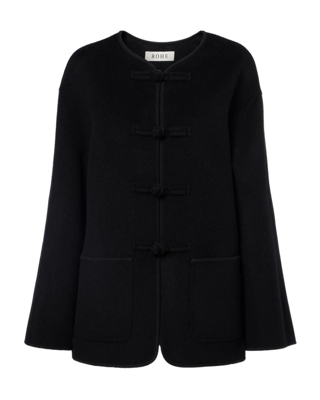Rohe Black Long Sleeve Casual Jacket