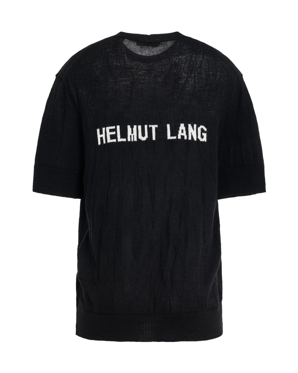 Helmut Lang Black Crushed T-Shirt