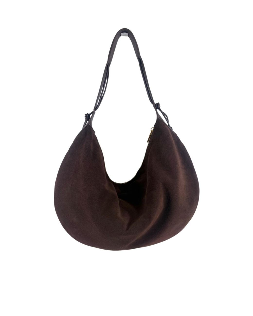 Coccinelle Brown Thess Large Suede Shoulder Bag