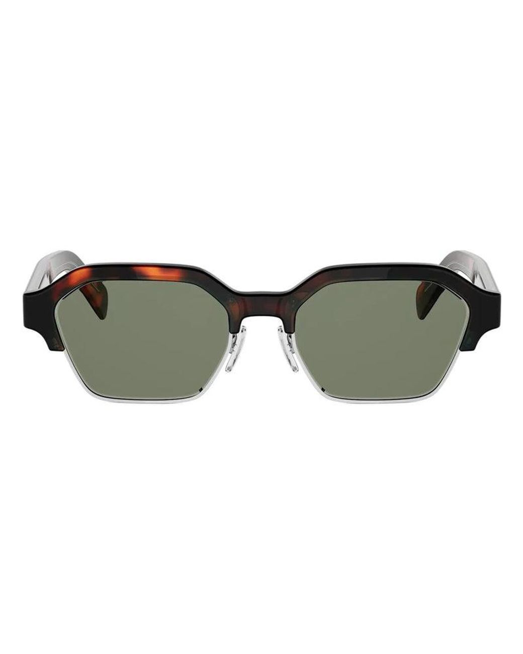 Céline White Full Frame Sunglasses for men