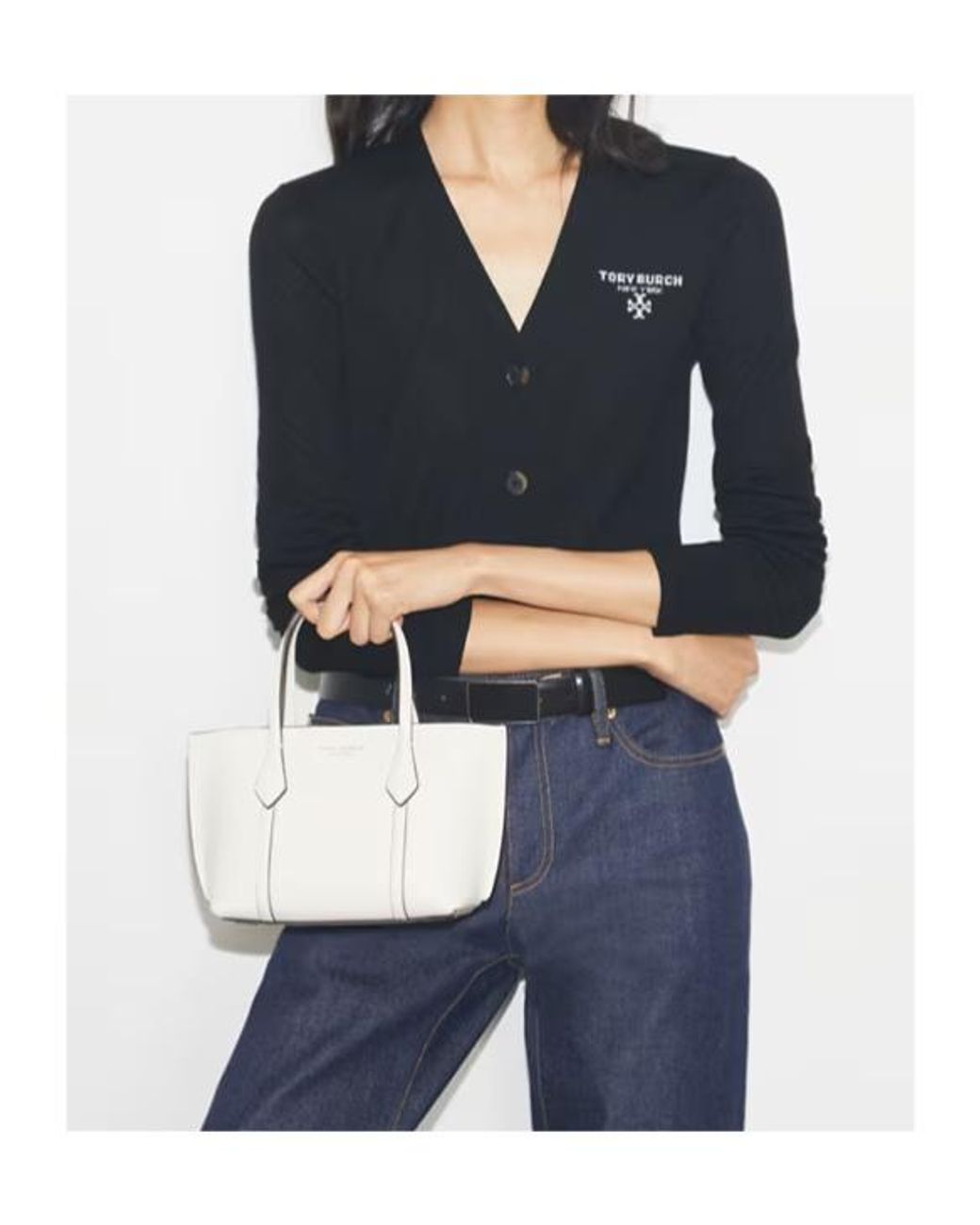 Tory Burch Natural Mini Perry Tote Bag