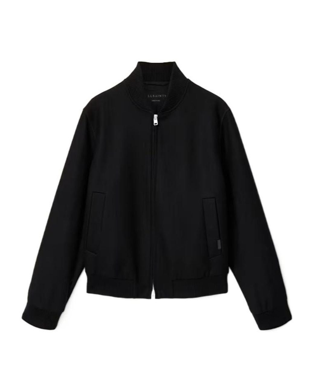 AllSaints Black Long-Sleeved Casual Jacket for men