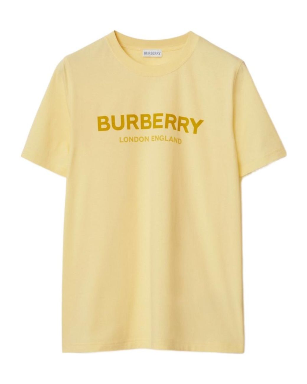 Burberry Yellow Logo Cotton T-Shirt