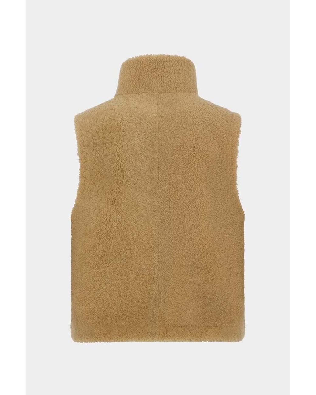 DSquared² Natural Fleece High-Neck Vest for men