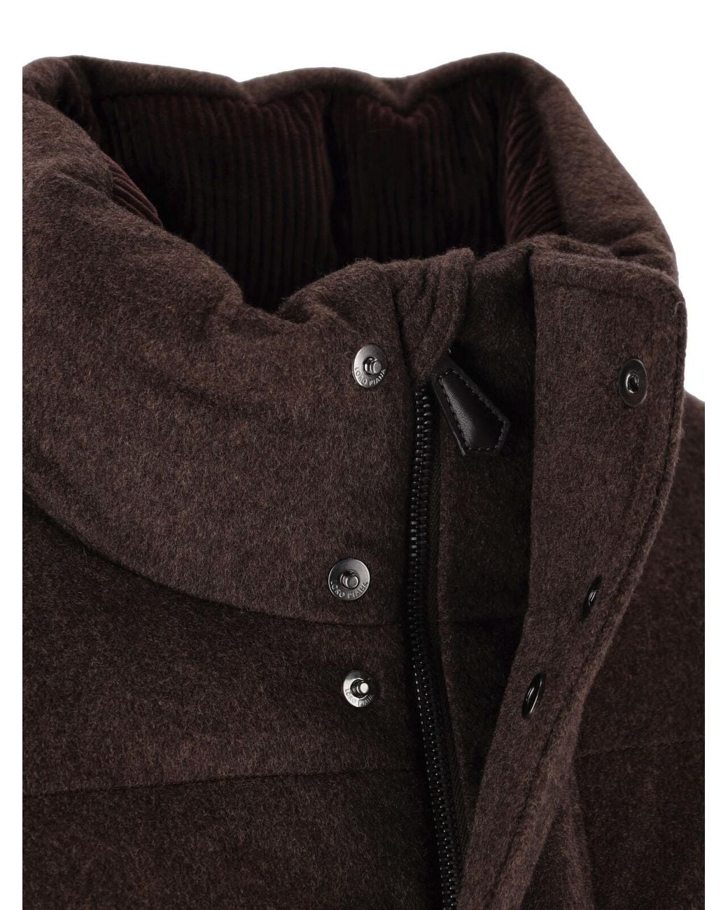 Loro Piana Brown Long-Sleeved Padded Jacket for men