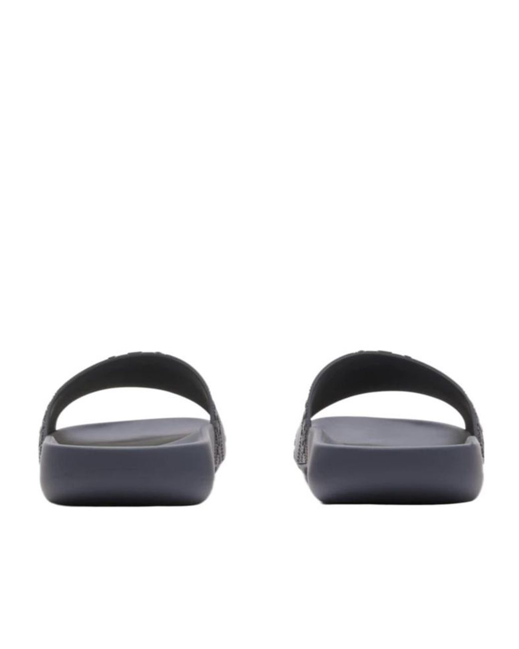 Burberry Blue Embossed Check Dive Slides for men