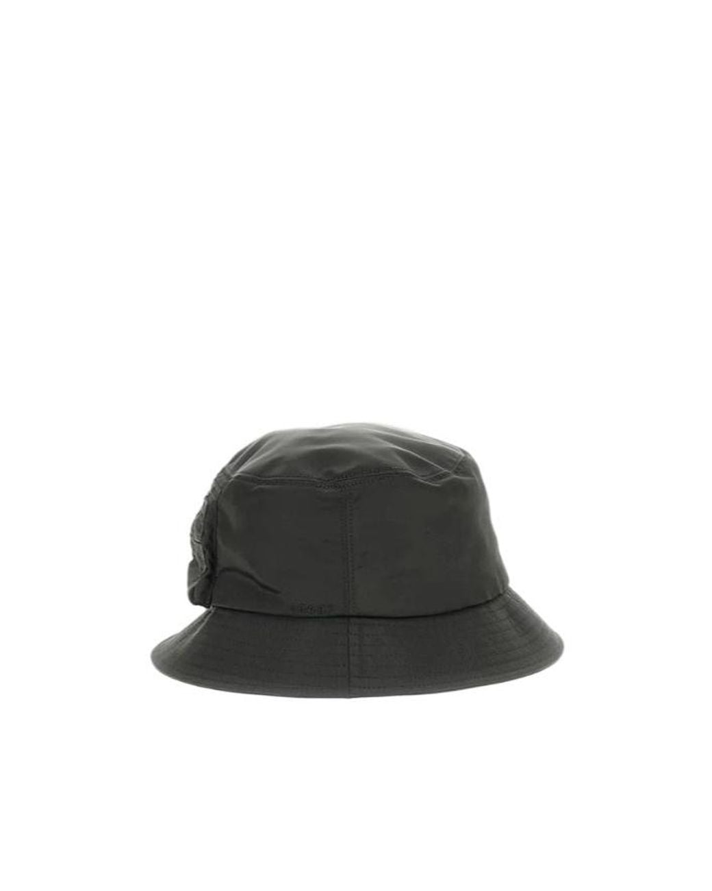 Sacai Black Zip-Pocket Bucket Hat