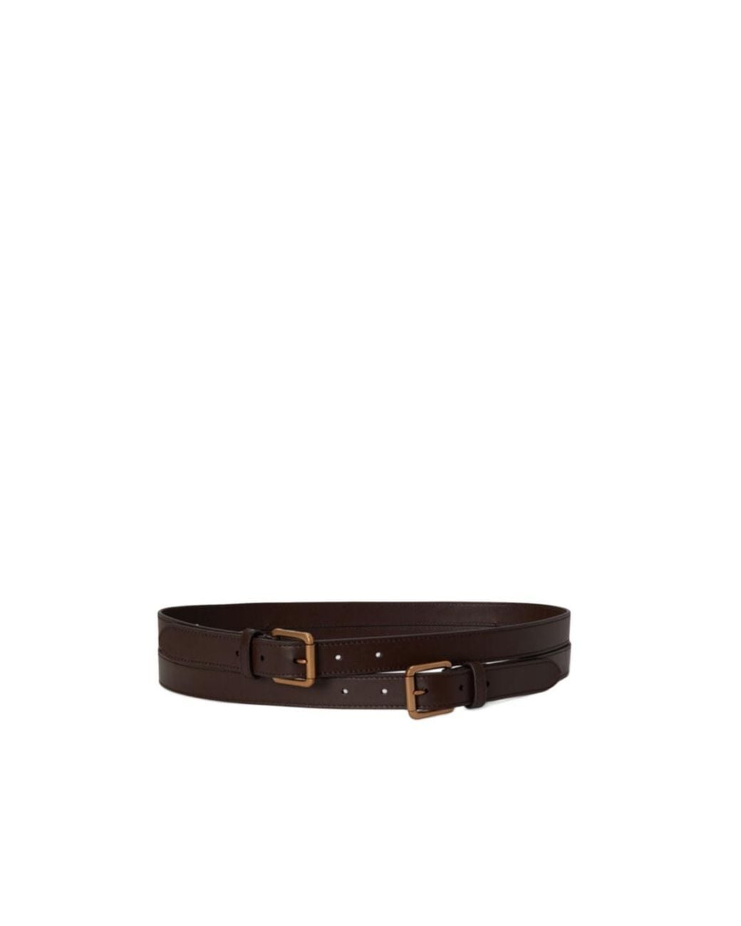 Ralph Lauren White Buckle Belt