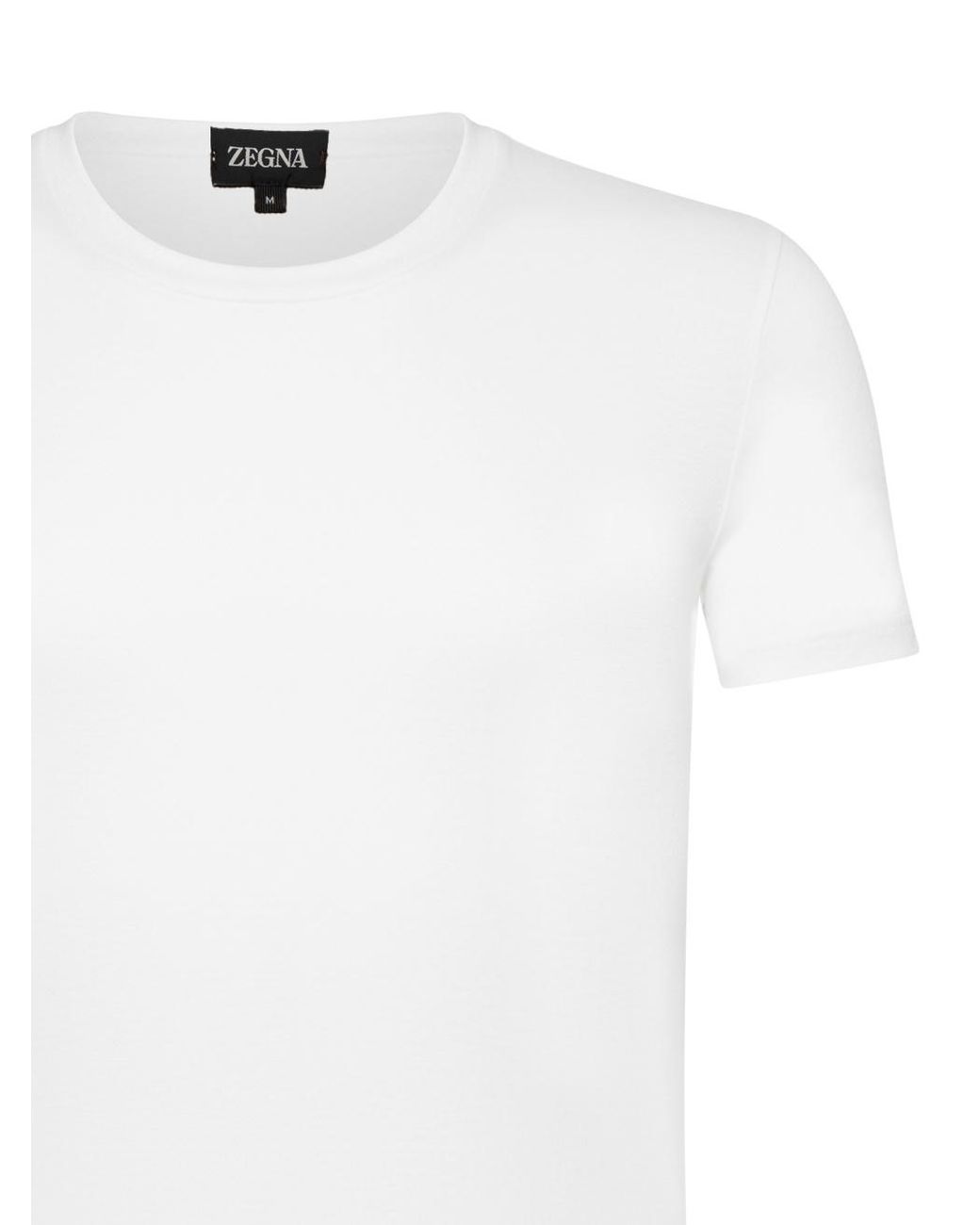 Zegna White Short Sleeve Crewneck T-Shirt for men