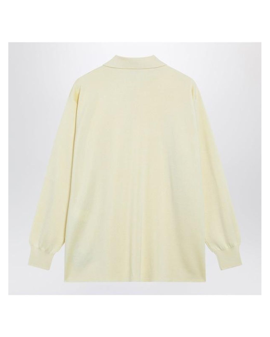Loewe Yellow Long-Sleeved Knitted Polo Sweater