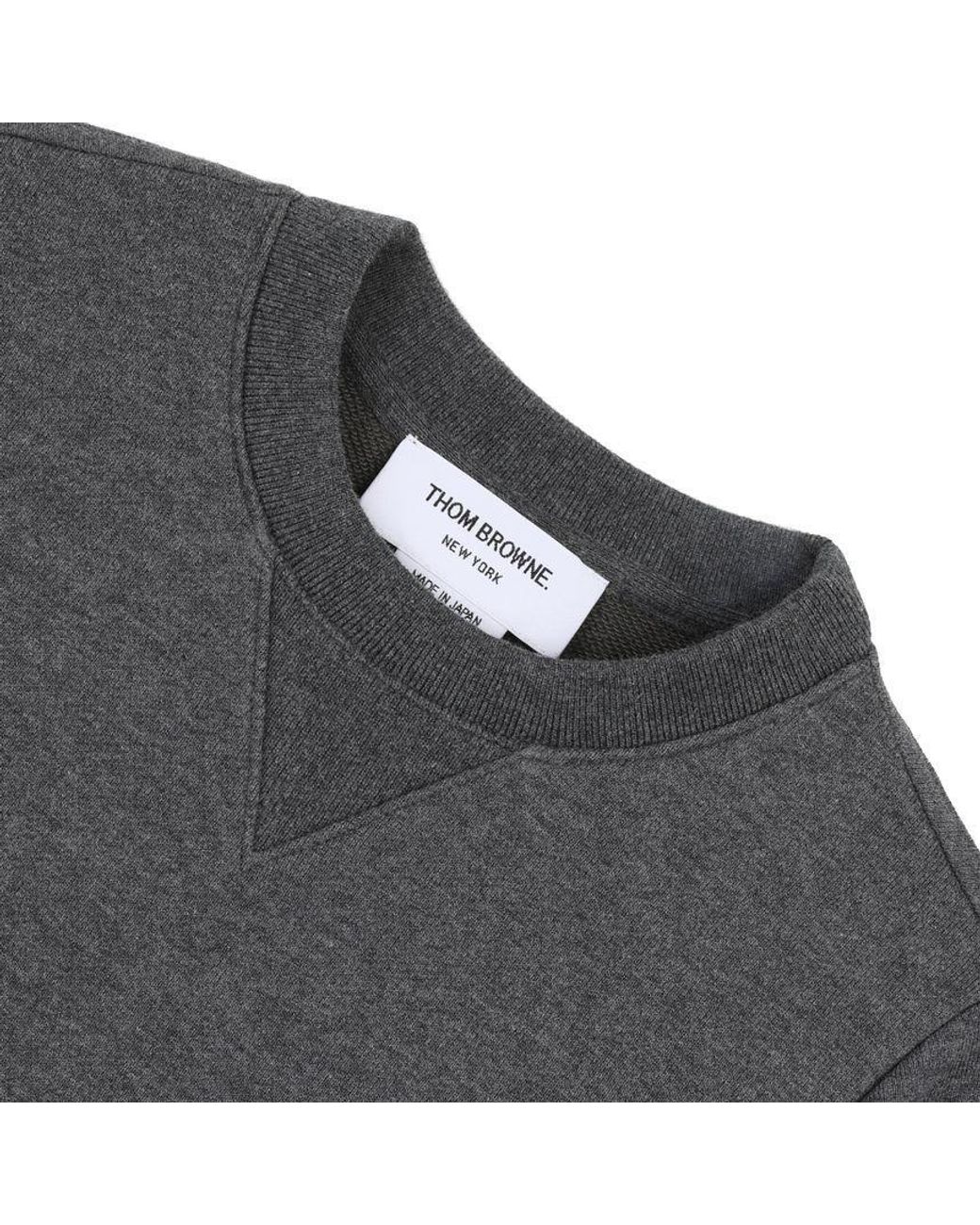 Thom Browne Gray Classic Loopback 4-Bar Sweatshirt