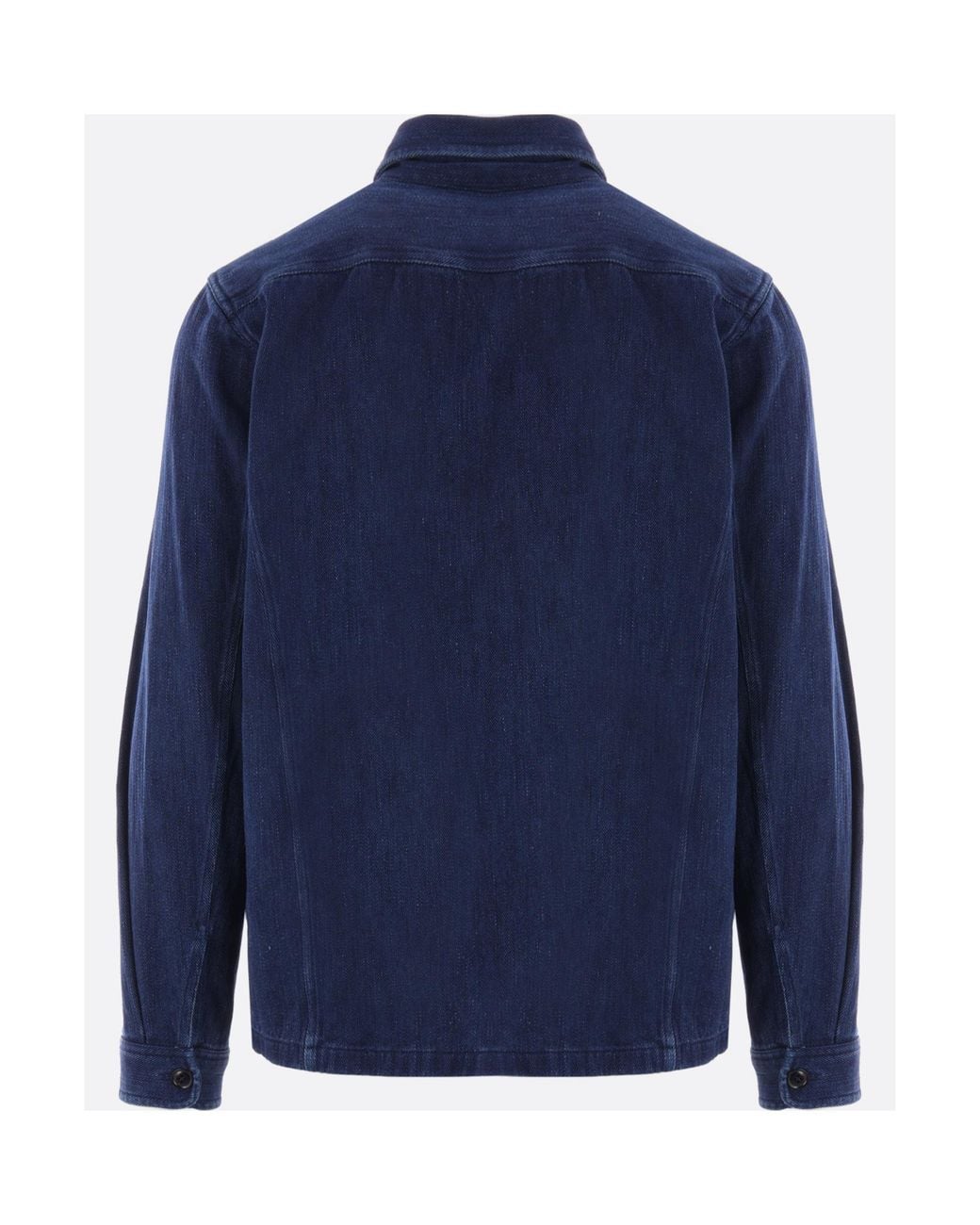 Tom Ford Blue Straight Hem Denim Shirt for men