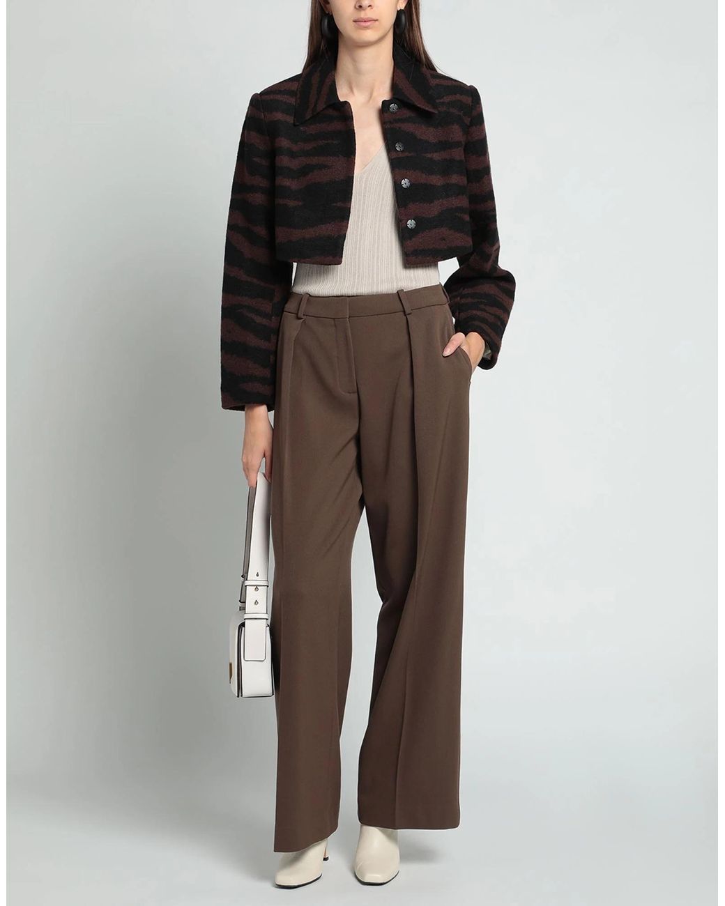Ganni Black Cropped Casual Jacket