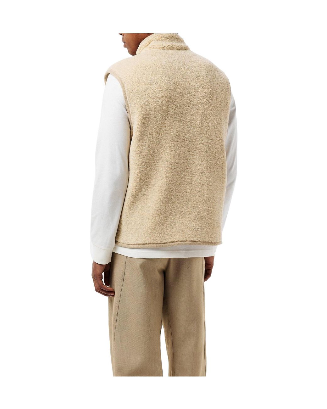 Moncler Natural Quilted Sleeveless Gilet for men