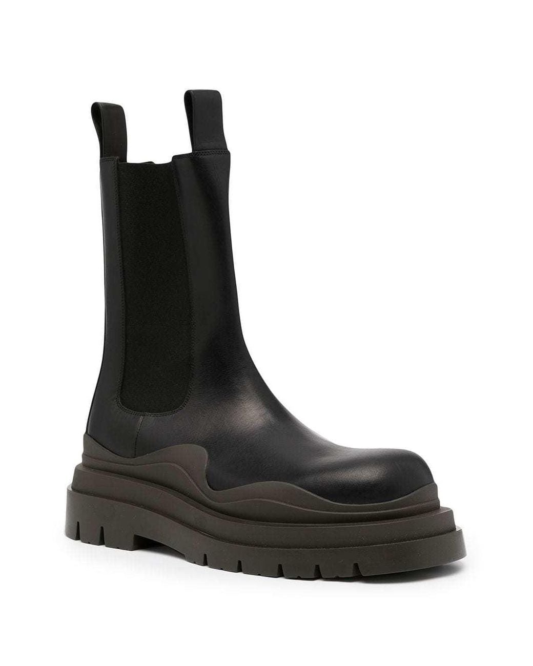 Bottega Veneta Black Tire Chelsea Boot for men