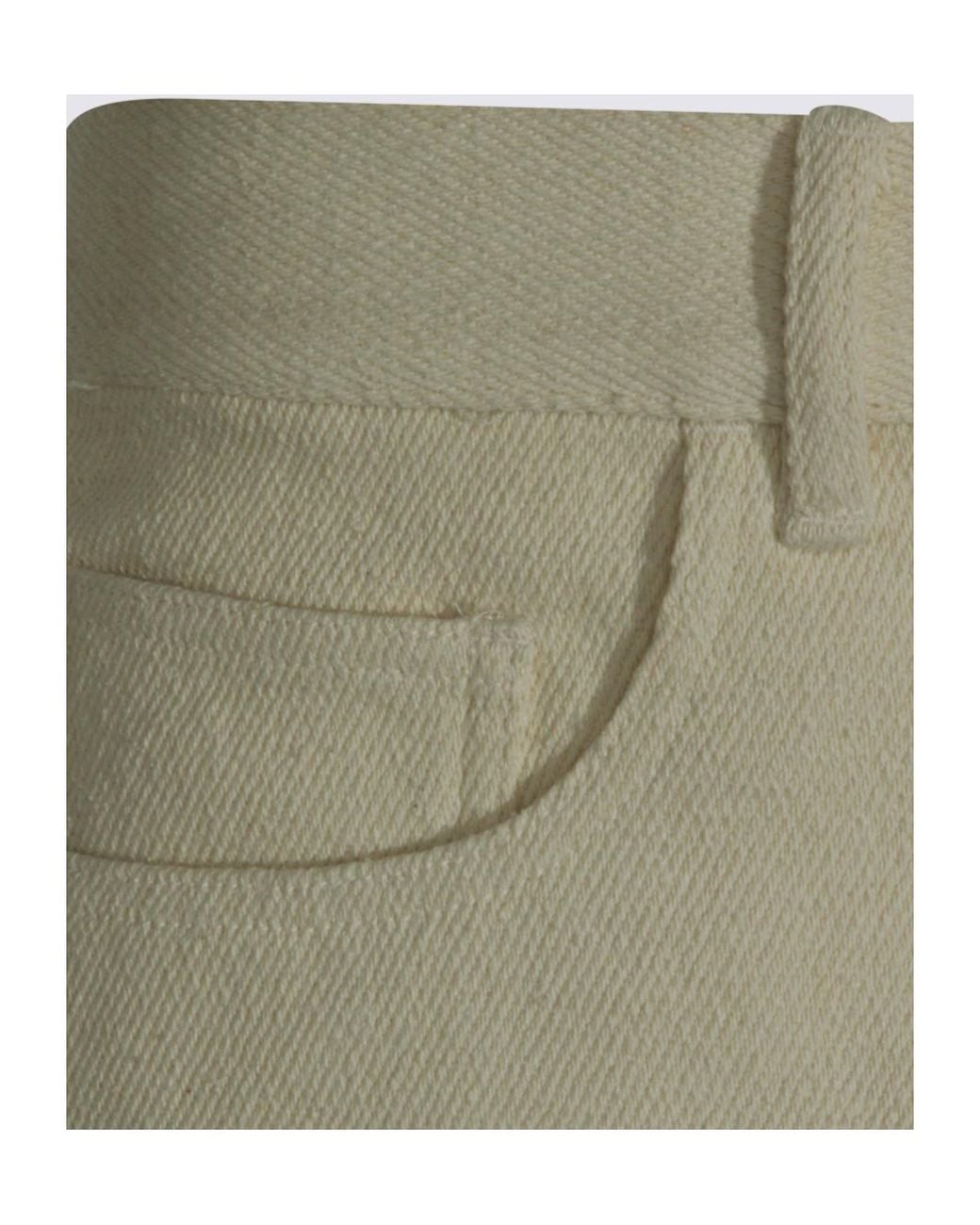 Auralee Green Five-Pocket Shorts for men