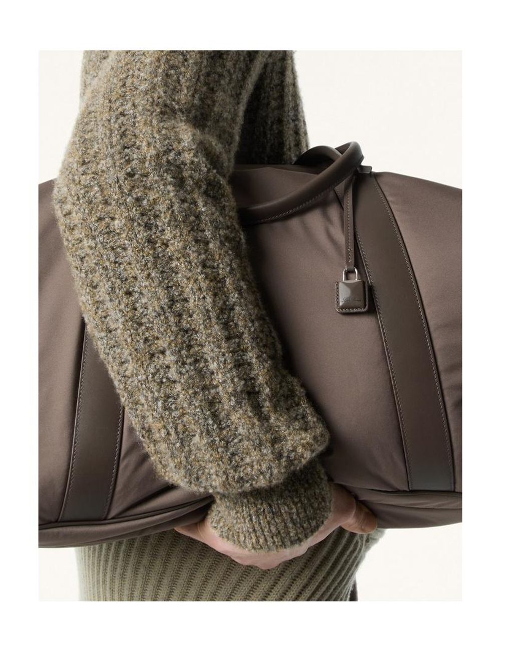 Loro Piana Brown Wind Duffle Bag for men