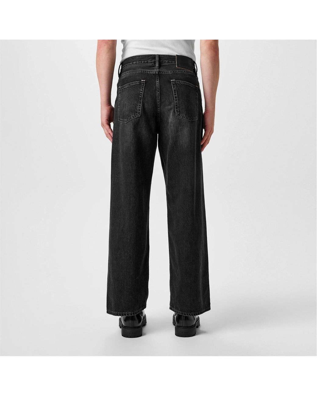Acne Black Four-Pocket Denim Trousers for men