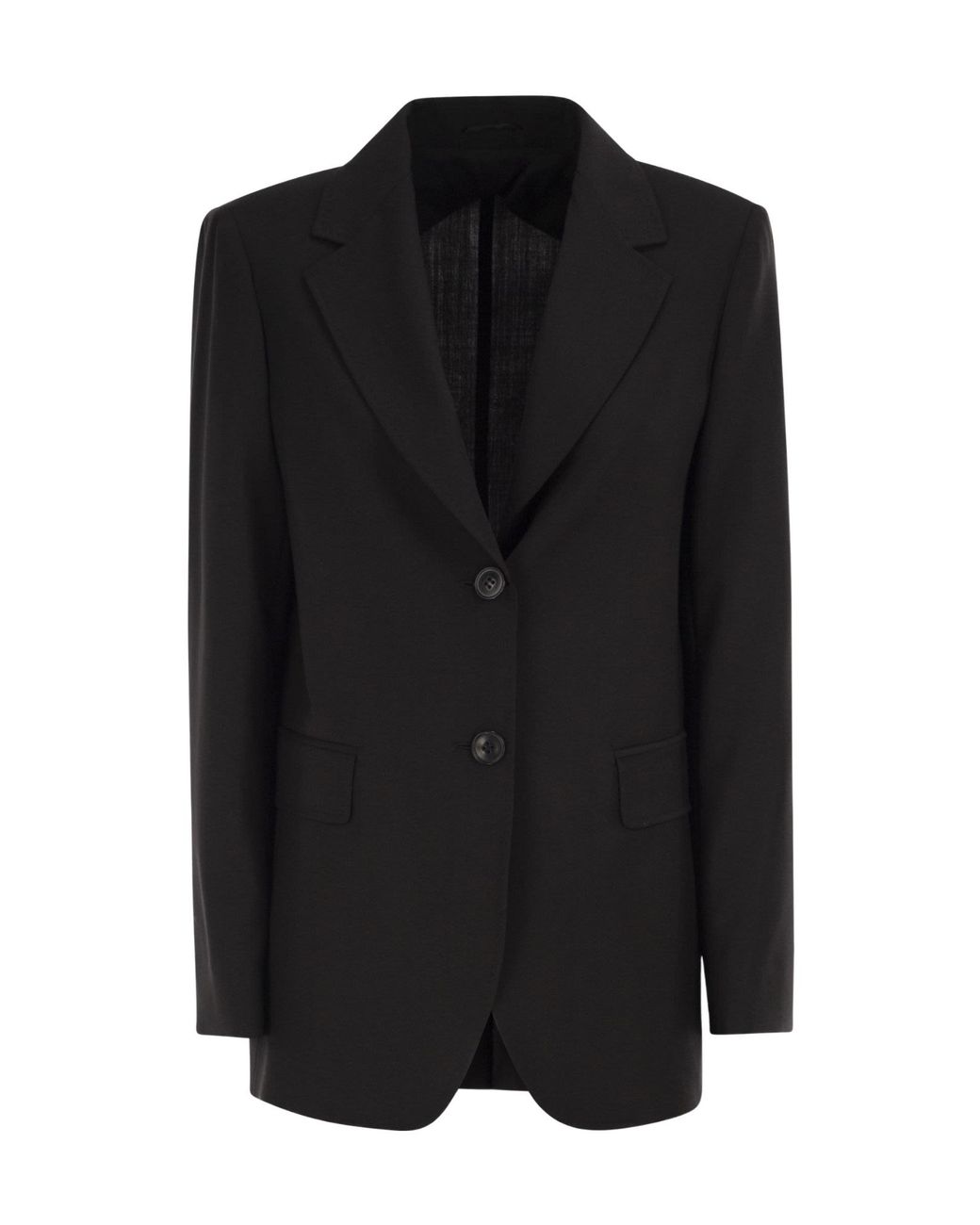 Max Mara Black Studio Mstassenzi Single-Breasted Blazer