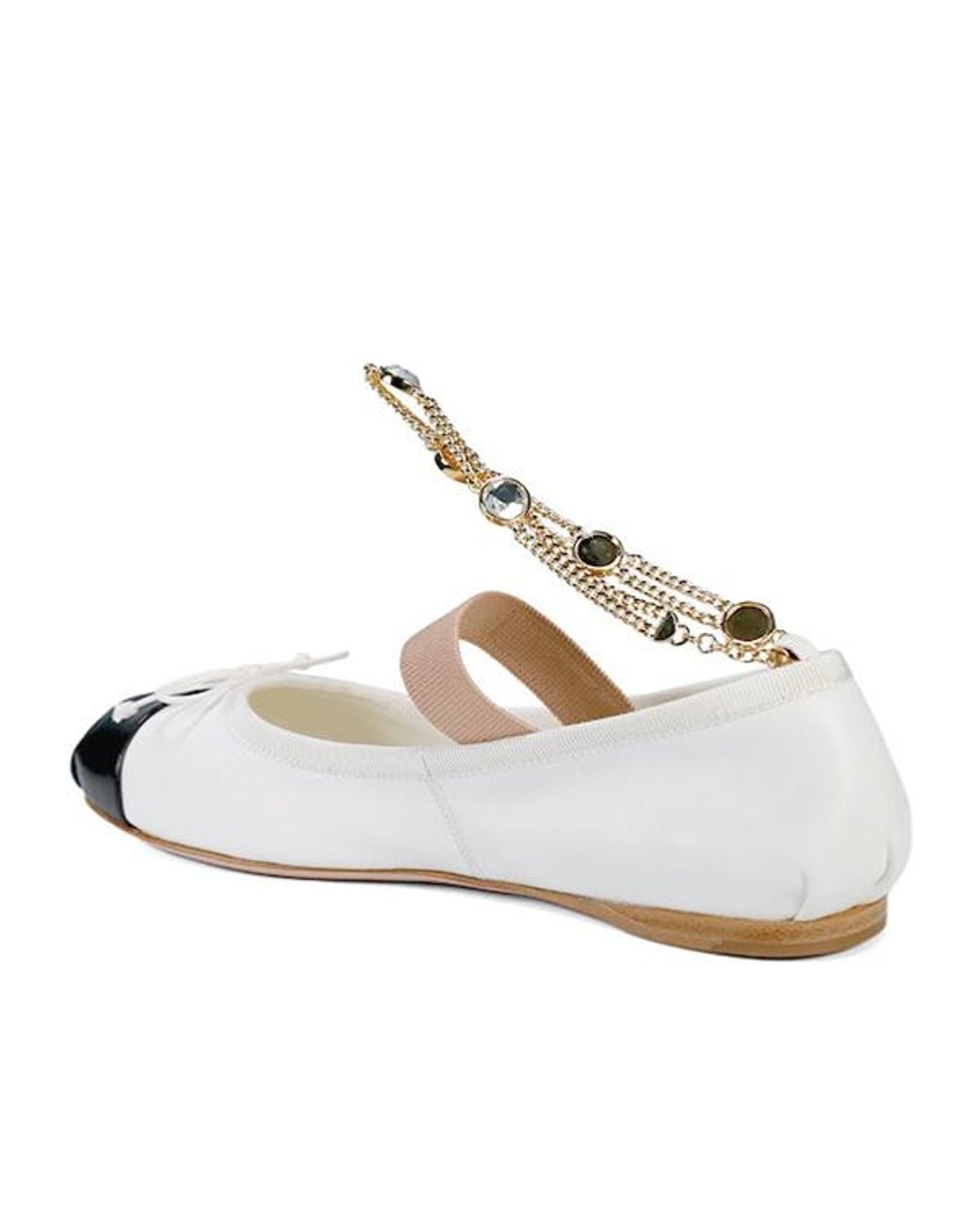 Miu Miu White Bow-Detailed Ballerinas