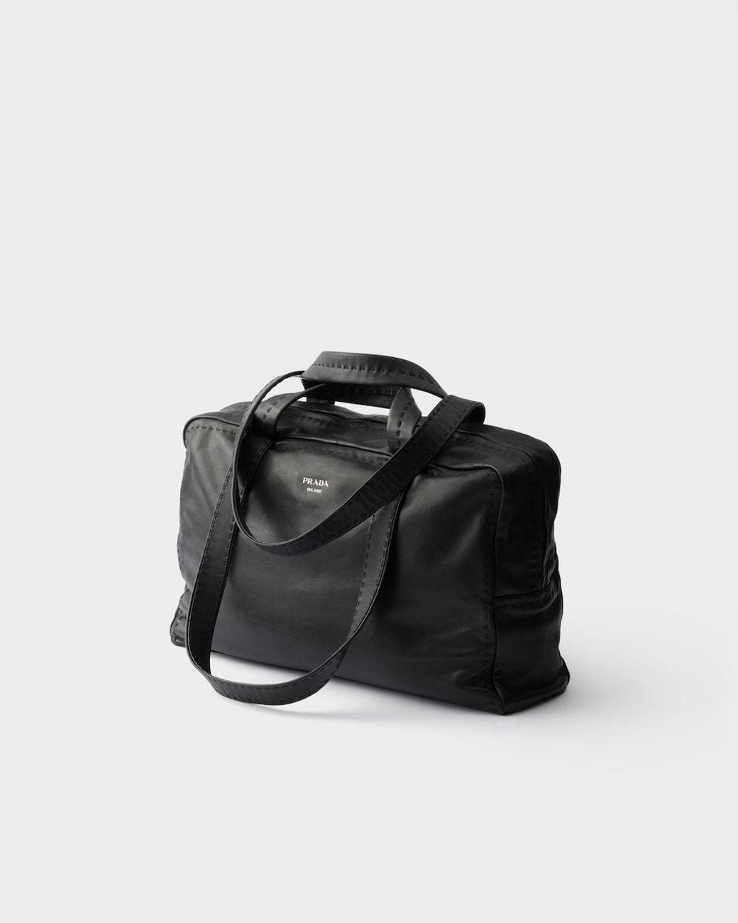 Prada Black Nappa Leather Work Bag for men
