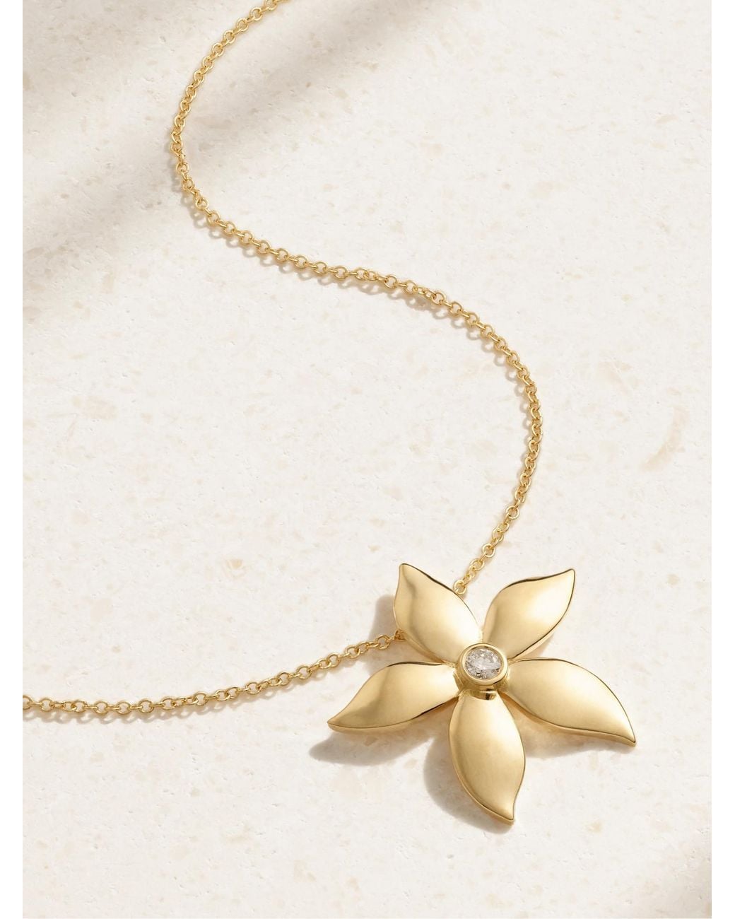 Ileana Makri White Blossom 18-Karat Diamond Necklace