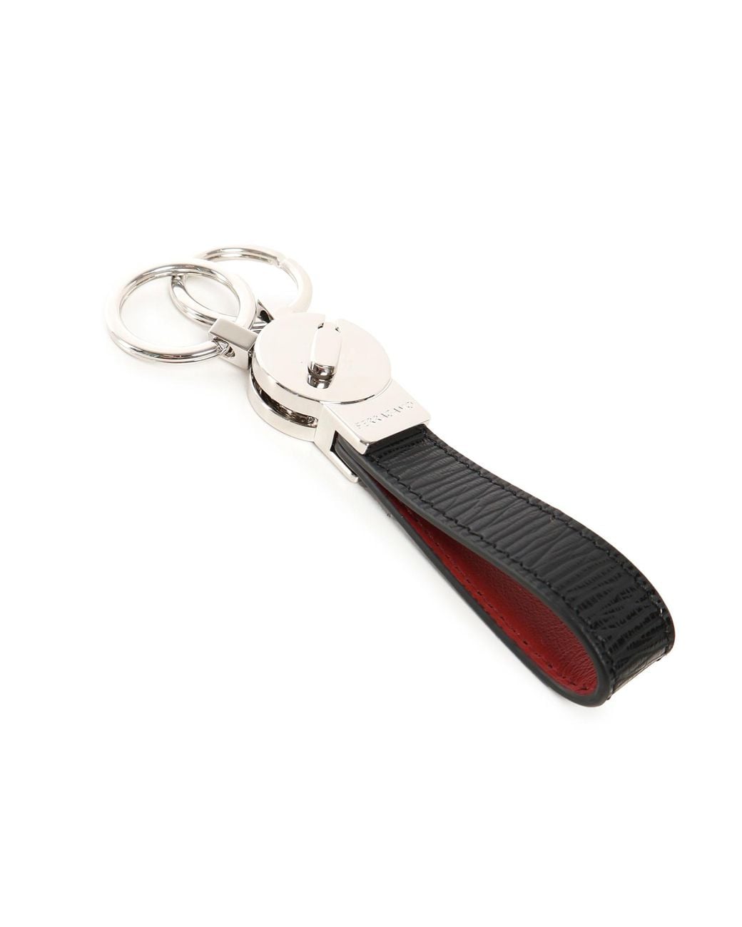 Ferragamo Black Ferragamo Wallet Card Holder And Keyring Set for men