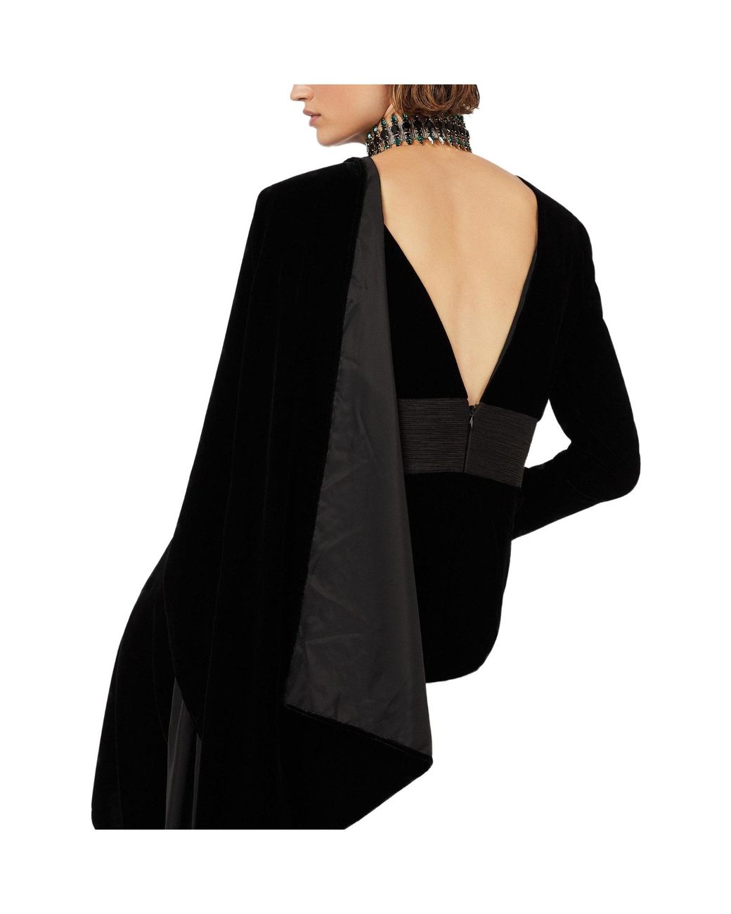 Emporio Armani Black Fitted Long Dress