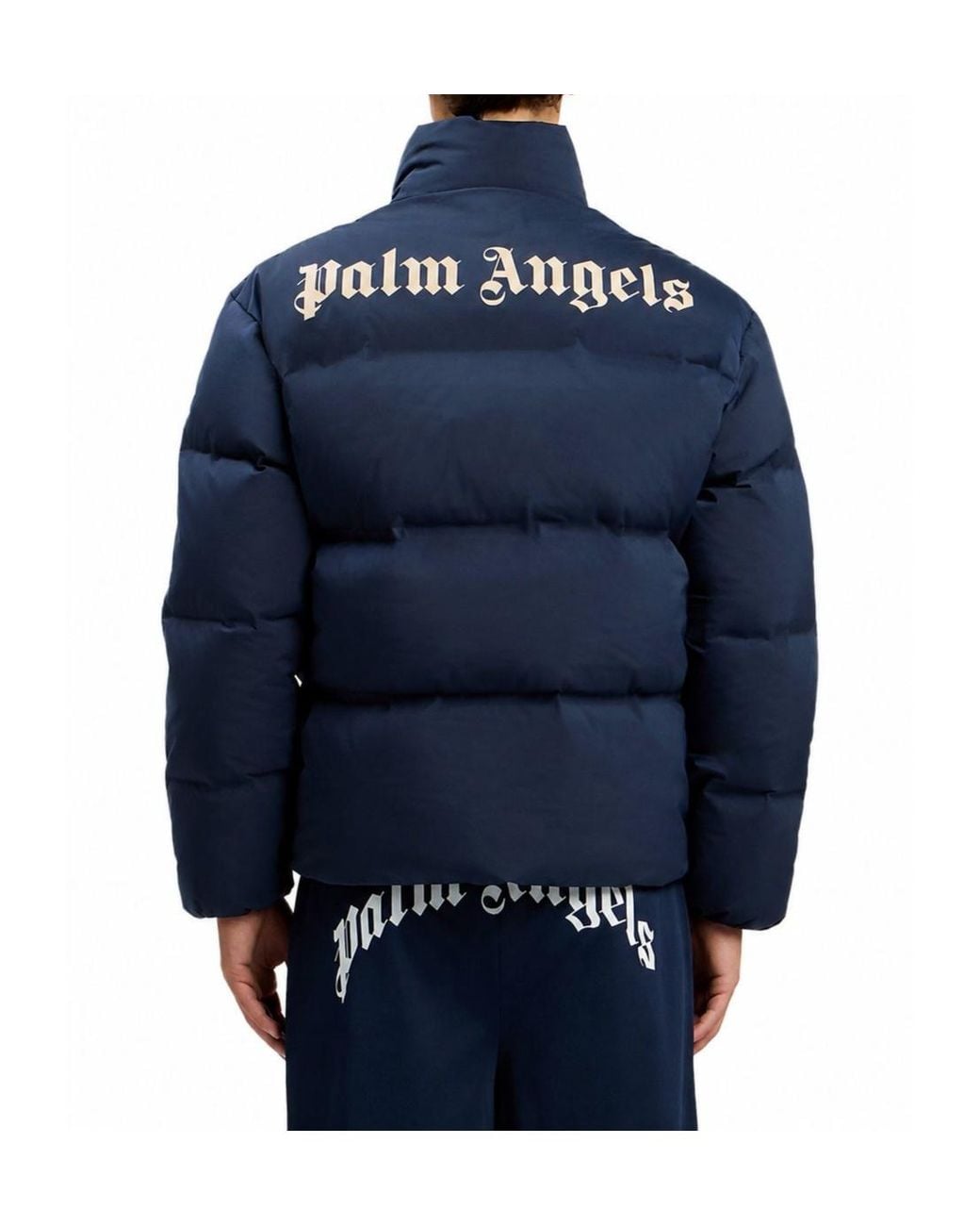 Palm Angels Blue Classic Logo Track Down Jacket for men