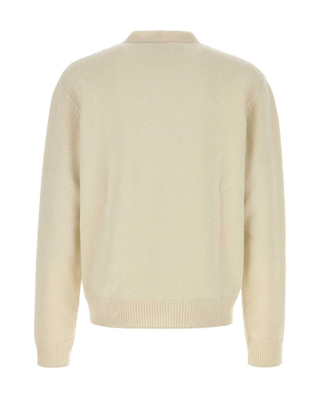 A.P.C. White Kevin V-Neck Cardigan for men