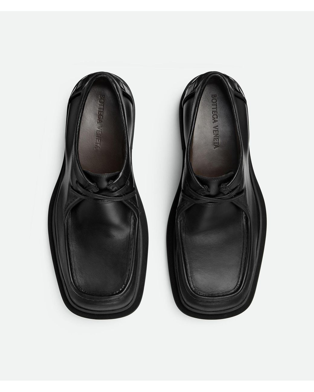 Bottega Veneta Black Ben Lace-Up Shoes for men