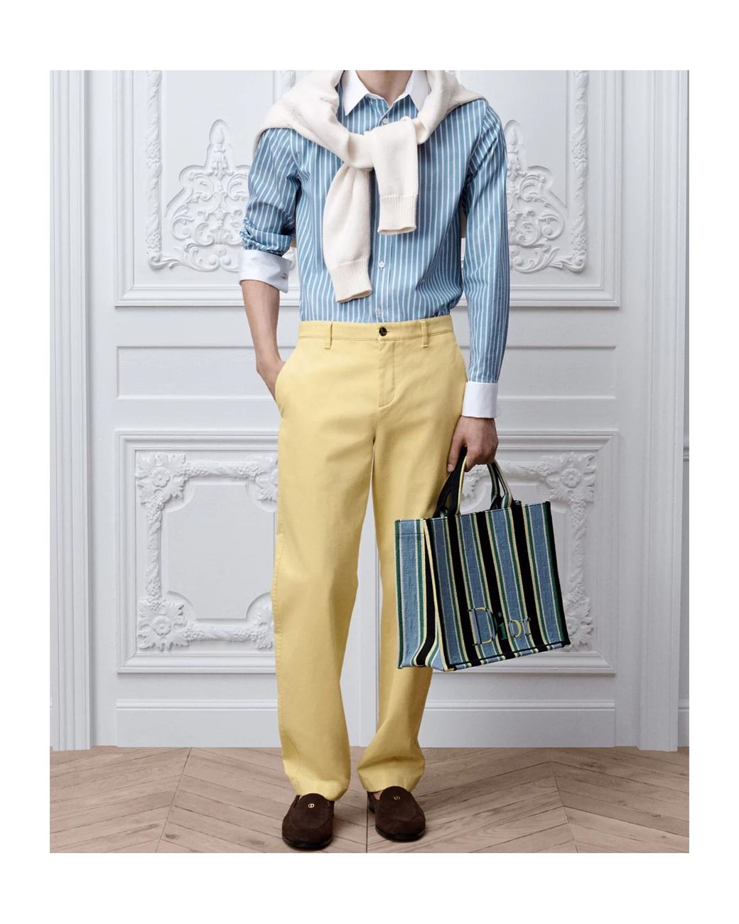 Dior Yellow Chinos for men