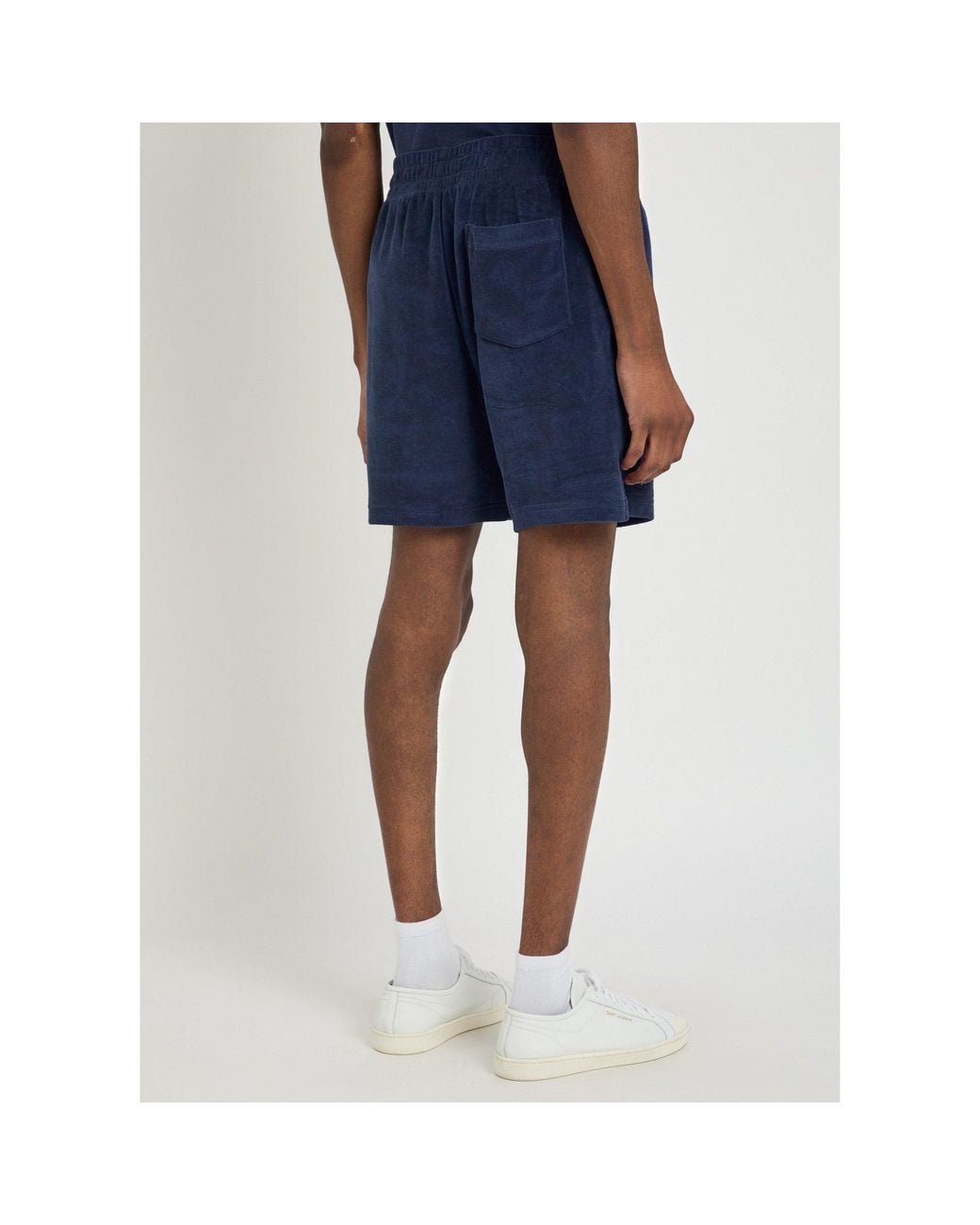 Polo Ralph Lauren Blue Terry Loop Drawstring Shorts for men