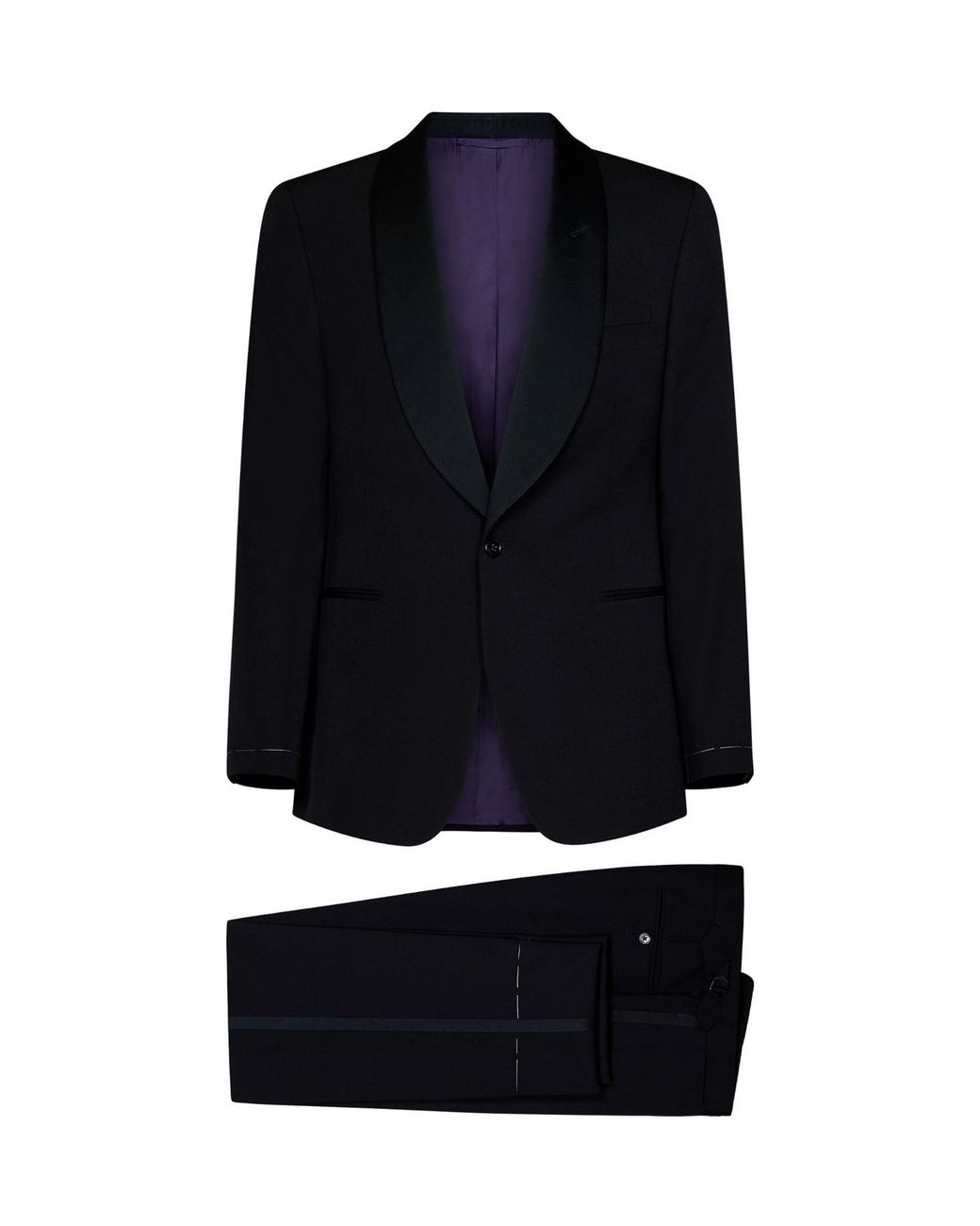 Ralph Lauren Black Single-Breast Two-Piece Tuxedo Suit