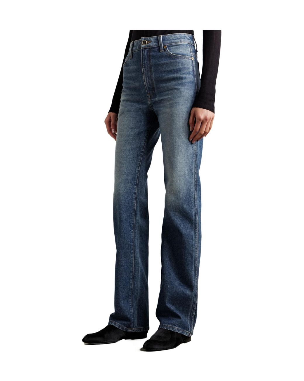 Khaite Blue Danielle Stretch Jeans