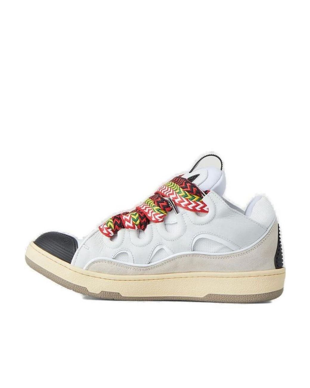 Lanvin Natural Curb Low-Top Sneakers for men