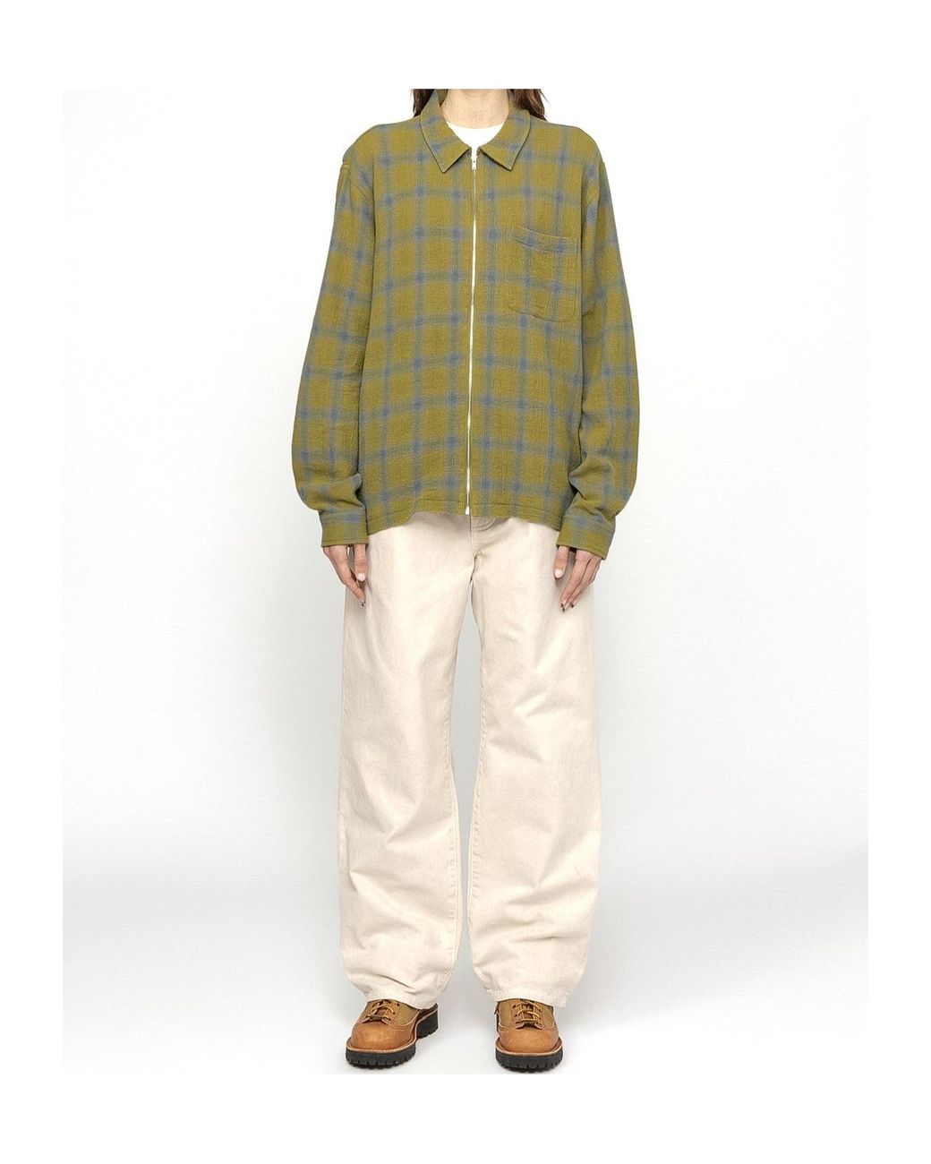 Stussy Green Zippered Shirt for men