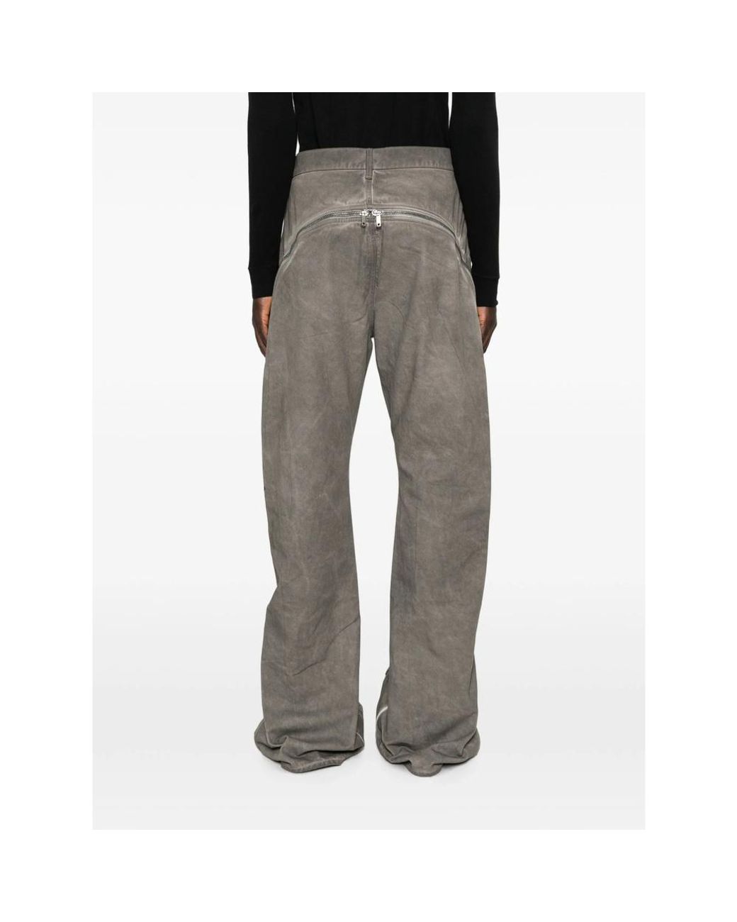 Rick Owens Gray Bolan Banana Jeans for men