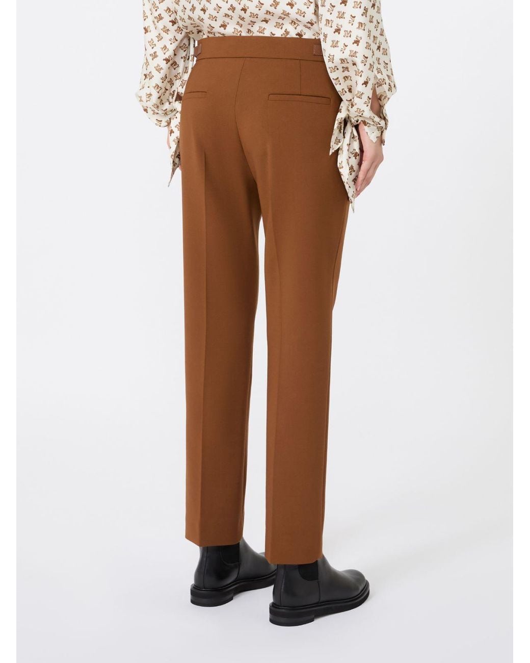 Max Mara Brown Mxmacino Tailored Trousers