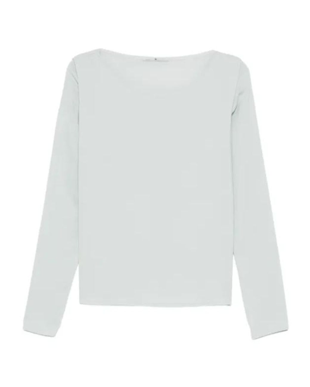 Ermanno Scervino White Long-Sleeve Boat-Neck Sweatshirt