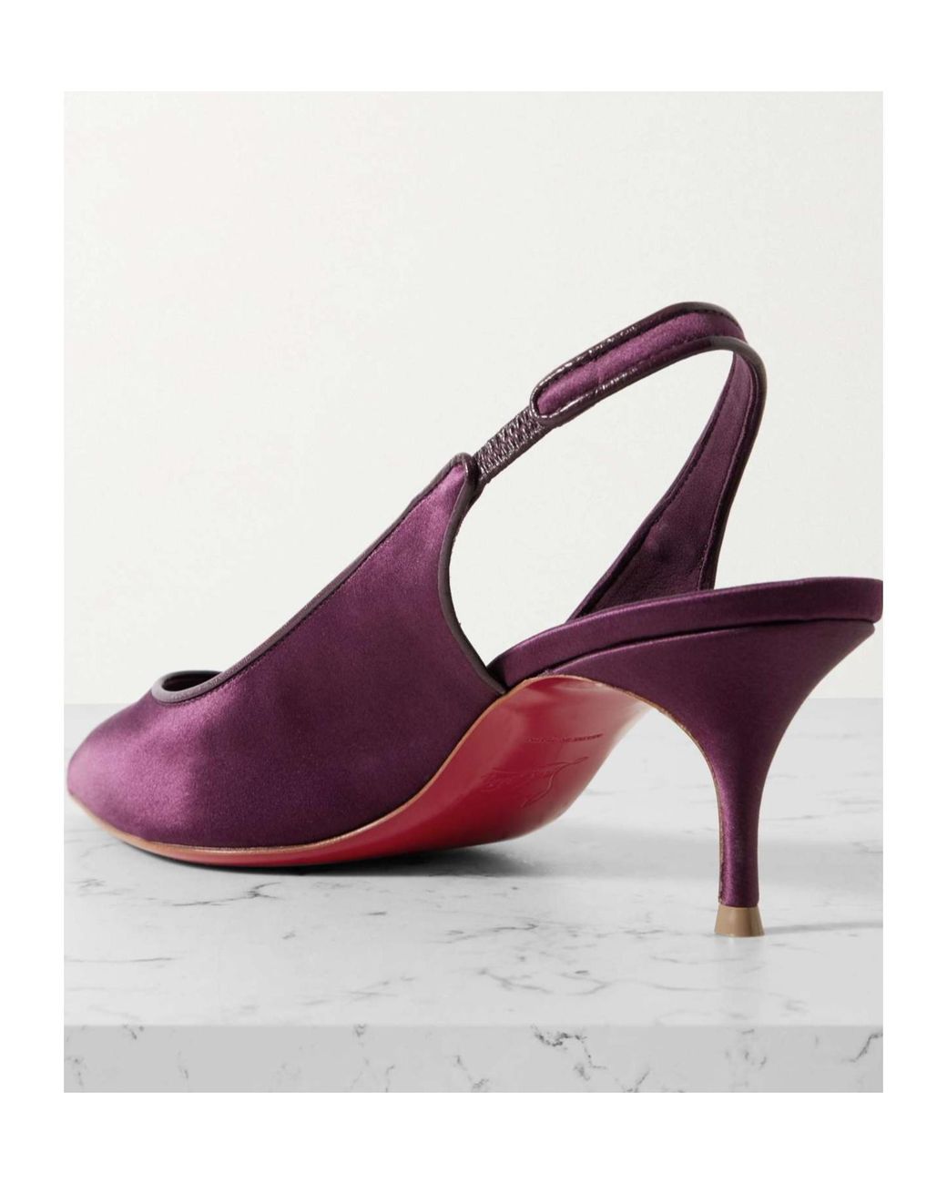 Christian Louboutin Purple Pointed High Heel Sandals