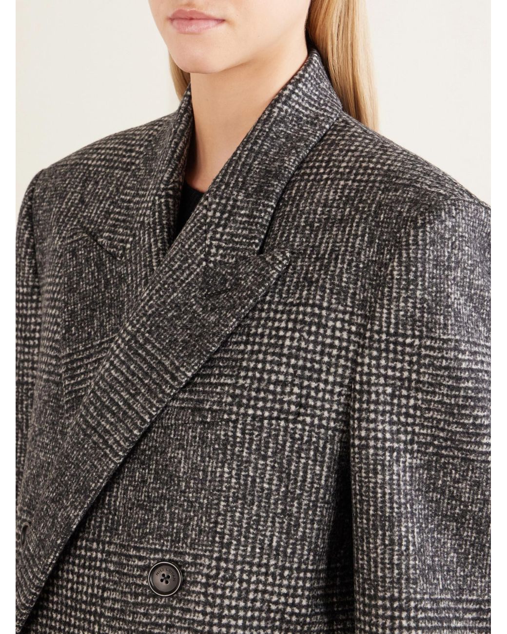 Nili Lotan Gray Simple Long Coat