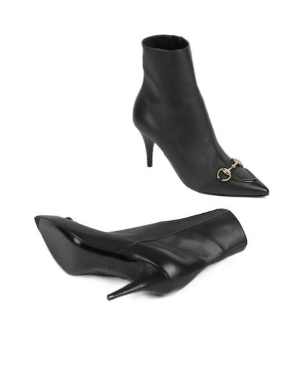 Gucci Black Horsebit Ankle Boots