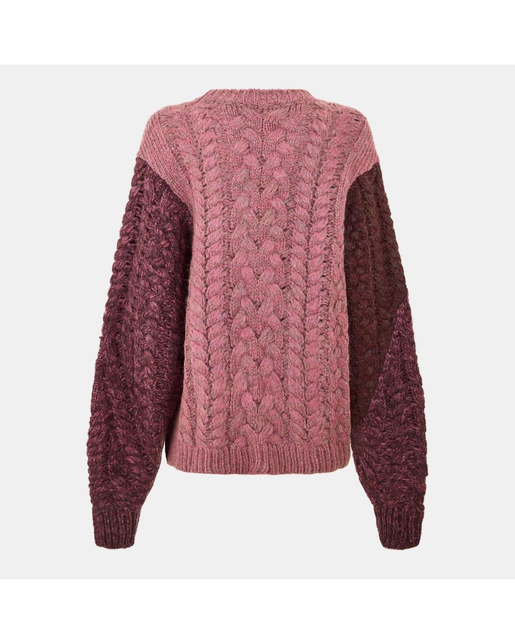 Isabel Marant Red Crew-Neck Knit Sweater
