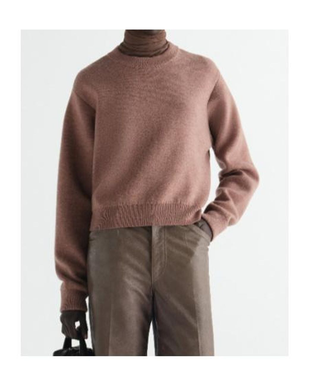 Lemaire Brown Short Sweater