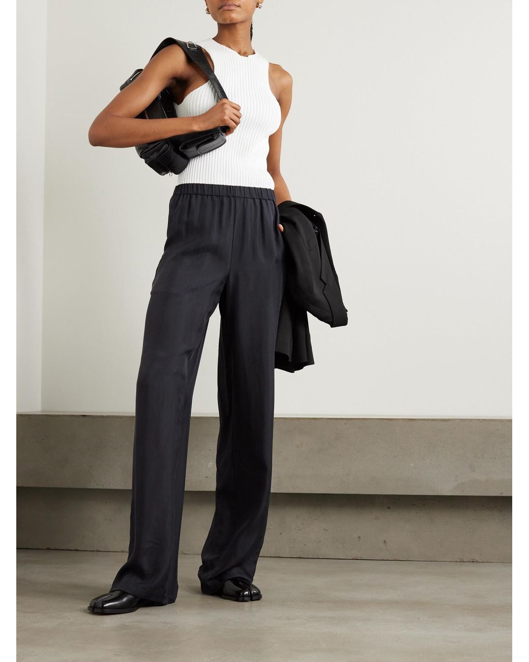 Ann Demeulemeester White Rib Vest