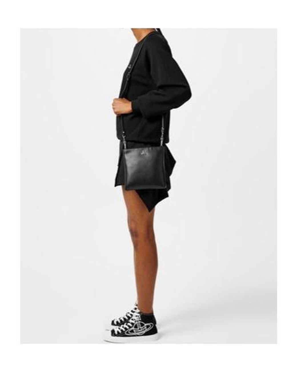Vivienne Westwood Black Graphic High-Top Sneakers