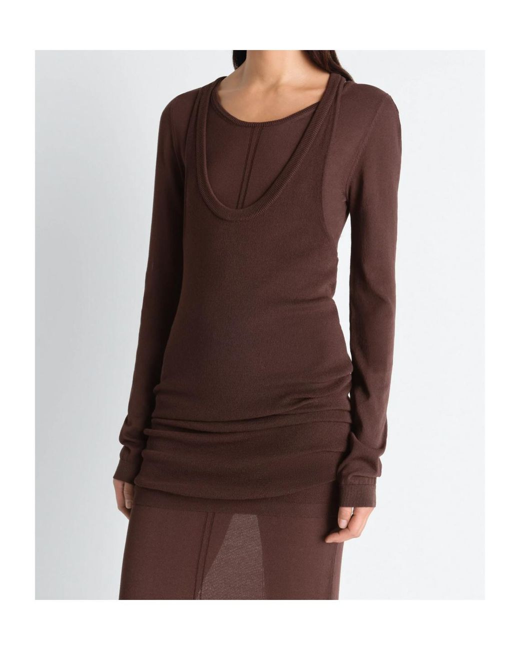Lemaire Black Long Tube Dress