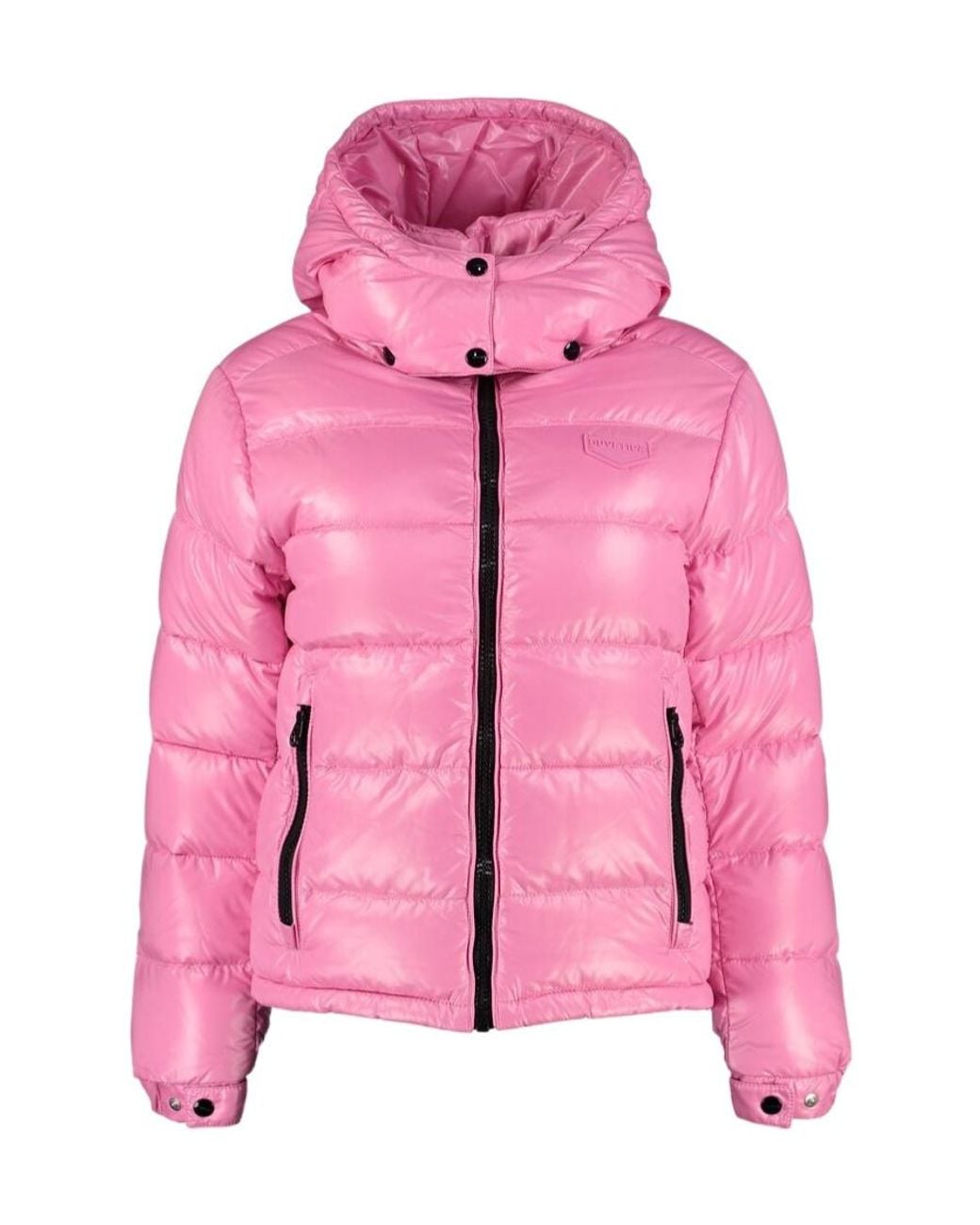 Duvetica Pink Zippered Quilted Cotton Jacket