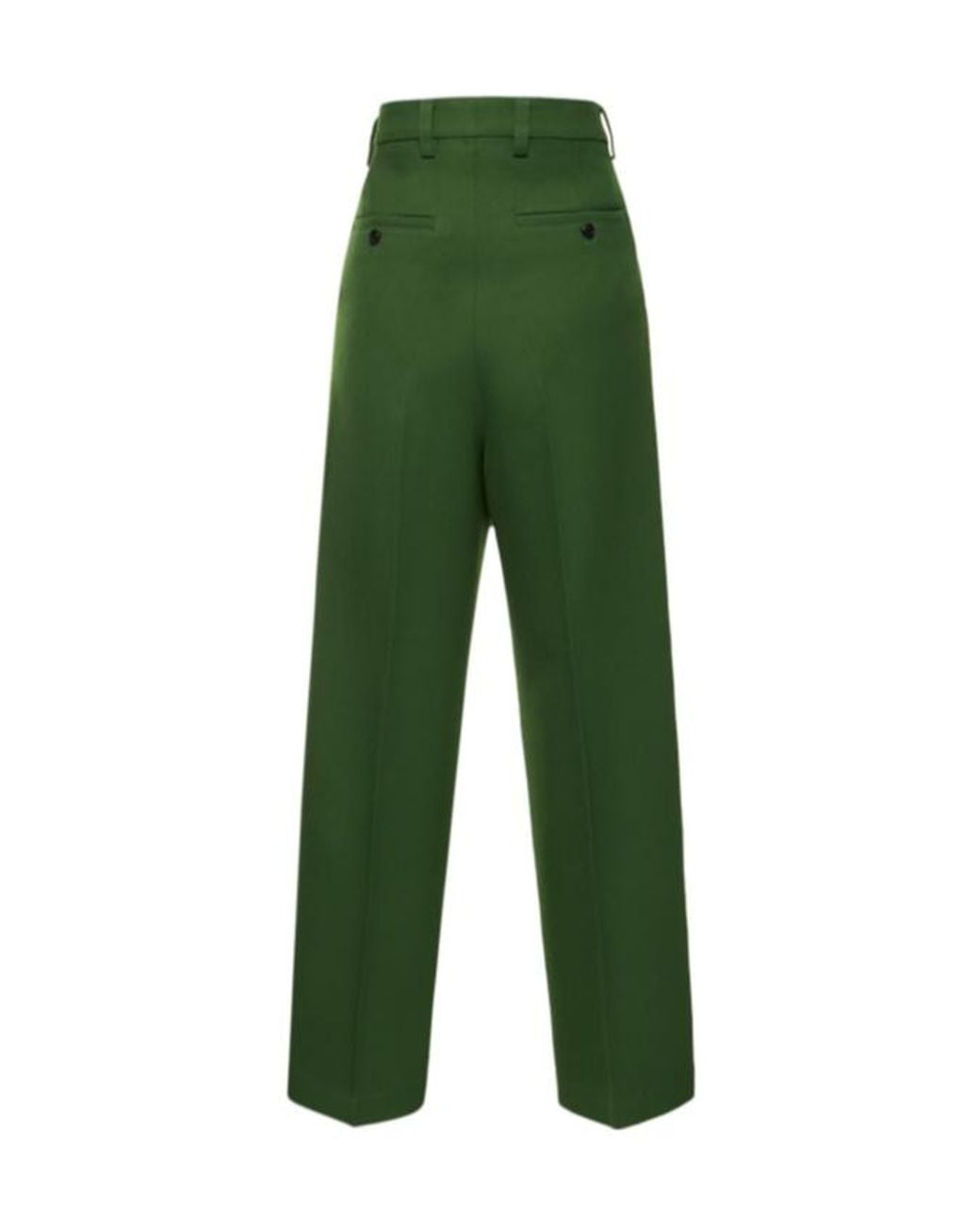 AMI Green Large Fit Wool Pants
